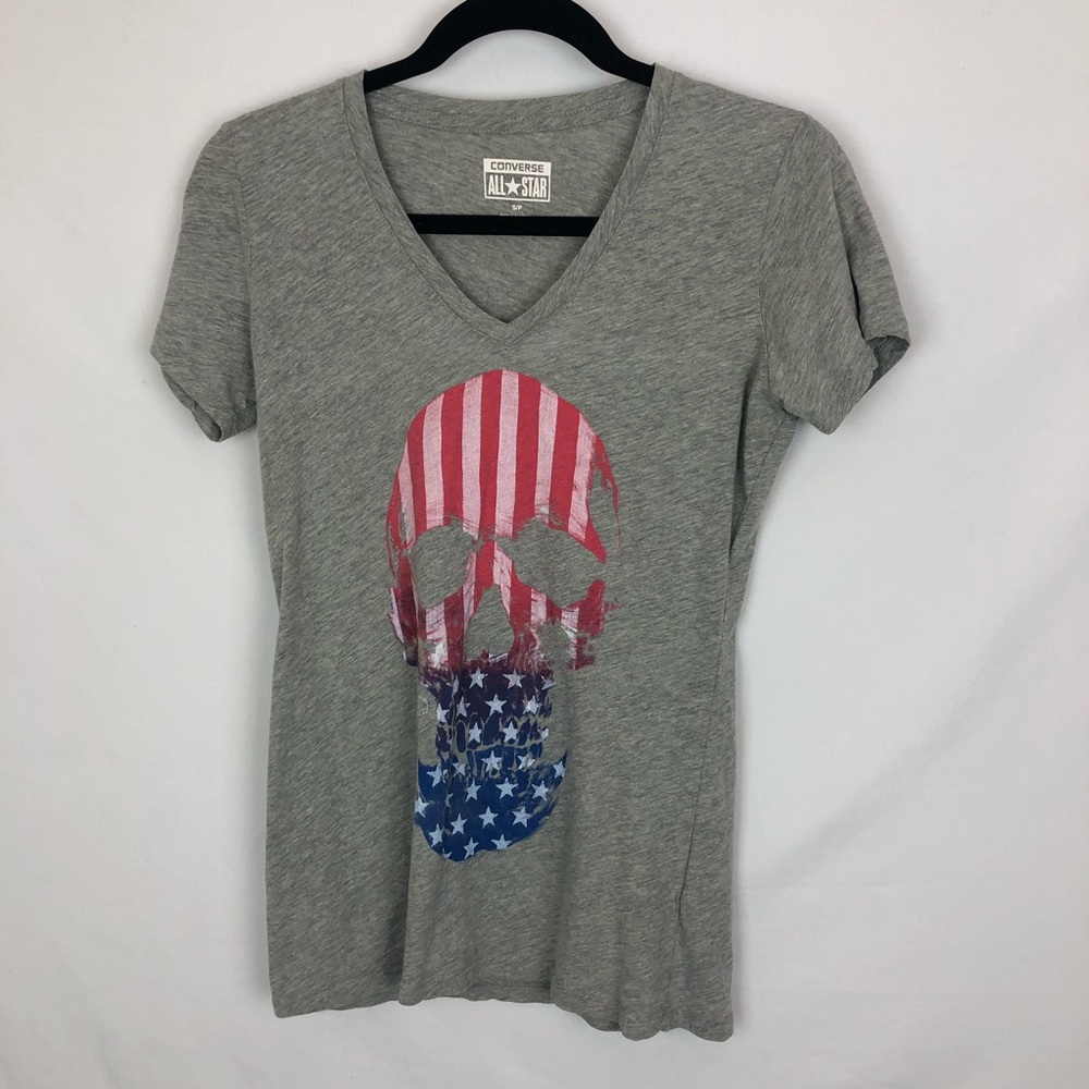 CONVERSE skull tee